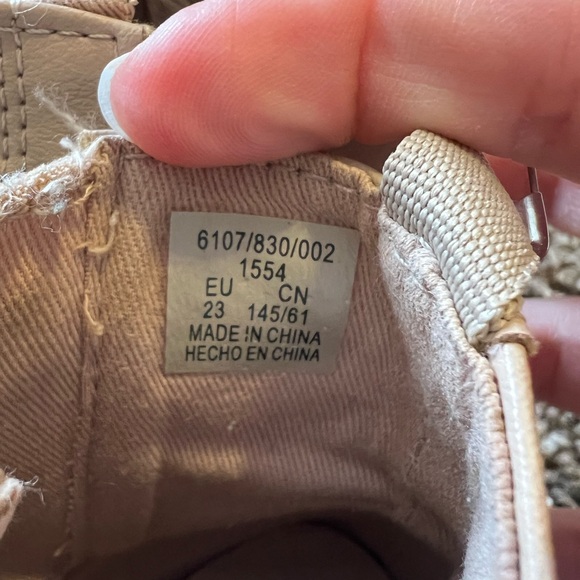 ZARA Beige Zip-up Boots 6.5c - Picture 4 of 4